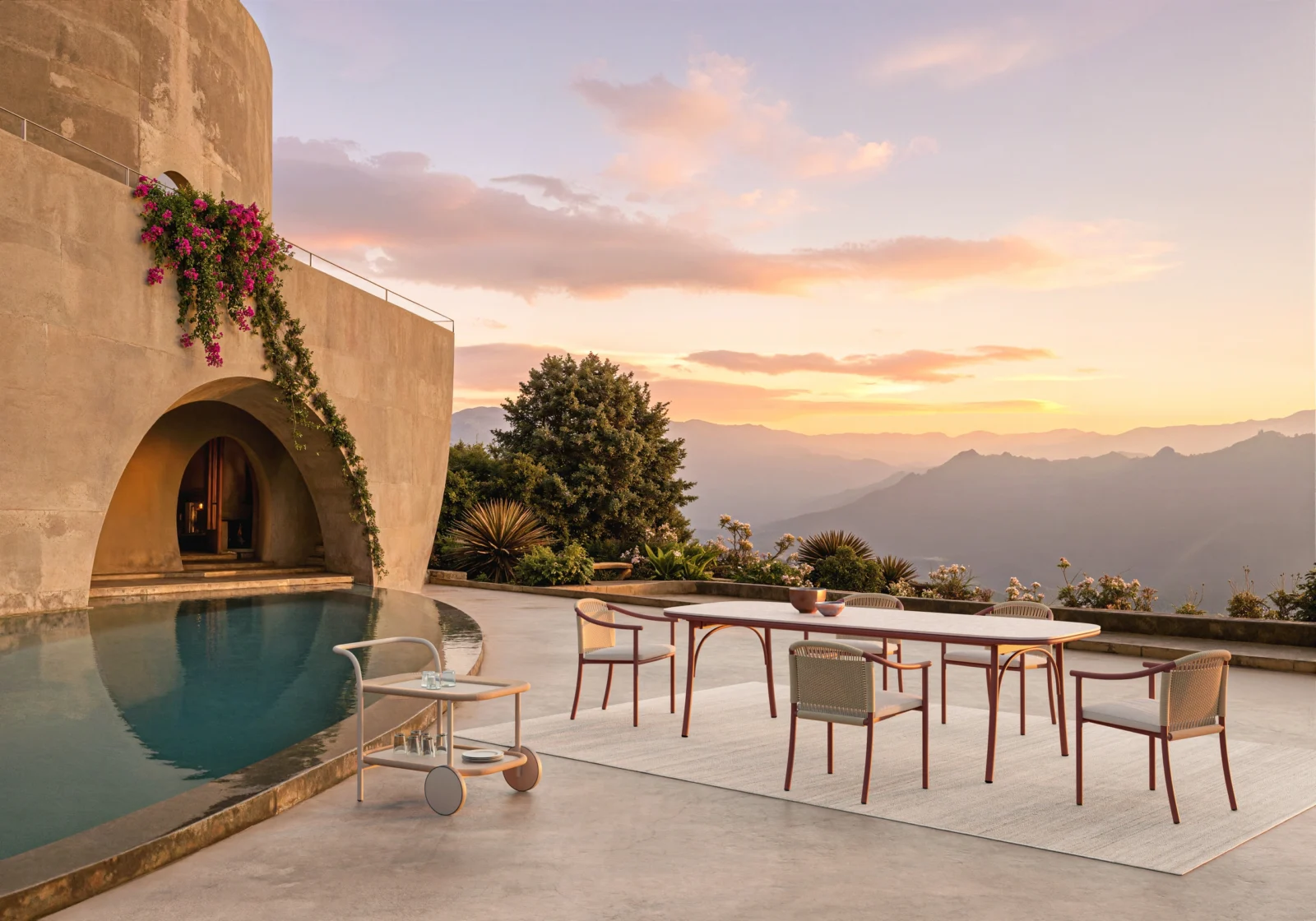 Arata Lounger Rust Hero