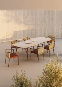 Arata Rd Dining Table Rust Hero