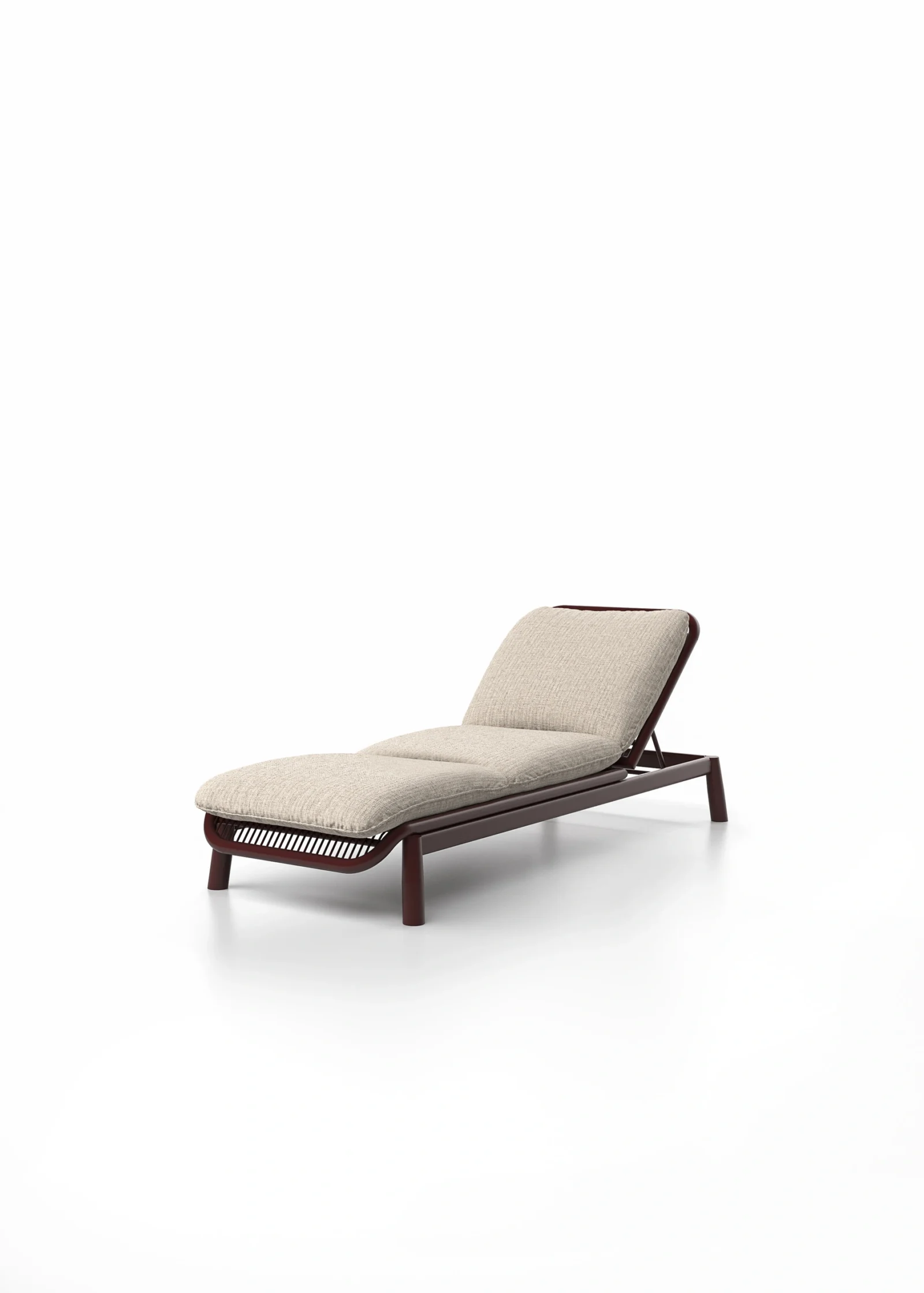 Serra Lounger Burgundy Hero