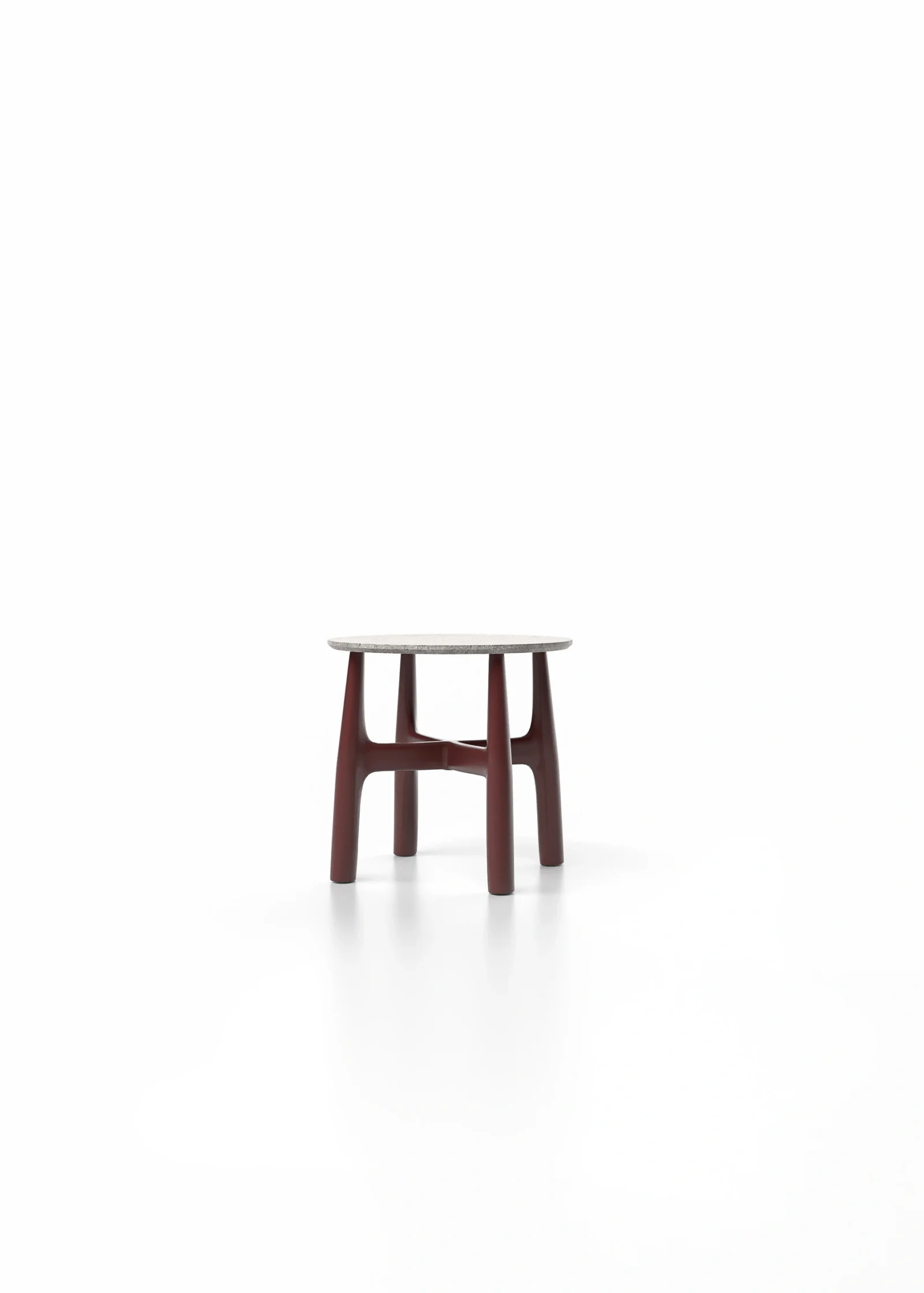 Serra Side Table 58 Burgundy Hero